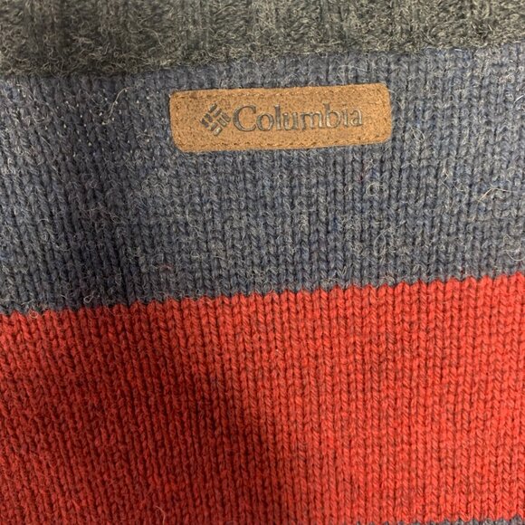 Columbia Mens Red / Blue Sweater - Picture 7 of 14